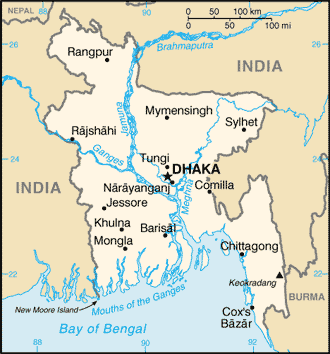 [Country map of Bangladesh]