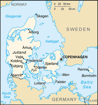 [Country map of Denmark]