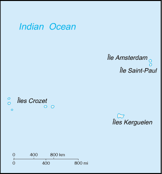 [Country map of French Southern and Antarctic Lands]