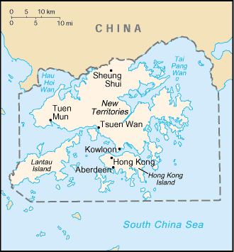 [Country map of Hong Kong]