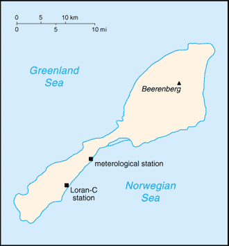 [Country map of Jan Mayen]