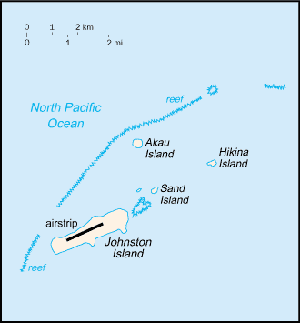 [Country map of Johnston Atoll]