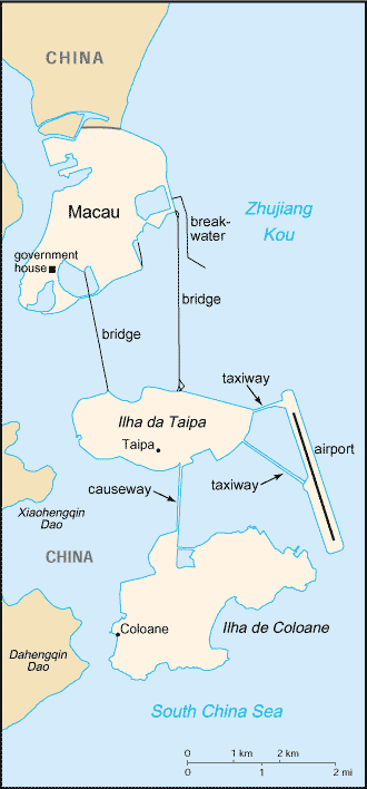 [Country map of Macau]