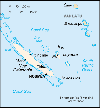 [Country map of New Caledonia]