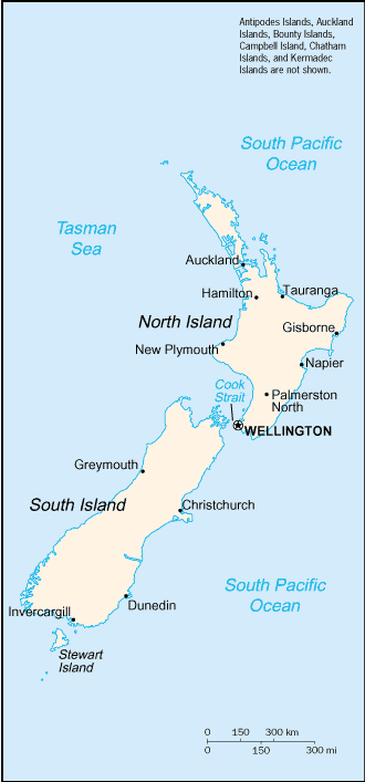 [Country map of New Zealand]