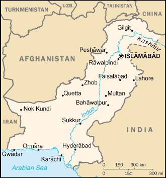 [Country map of Pakistan]