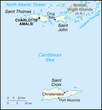 [Country map of Virgin Islands]